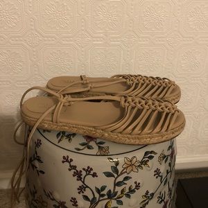 Chloe Isa Leather Espadrilles, size 40